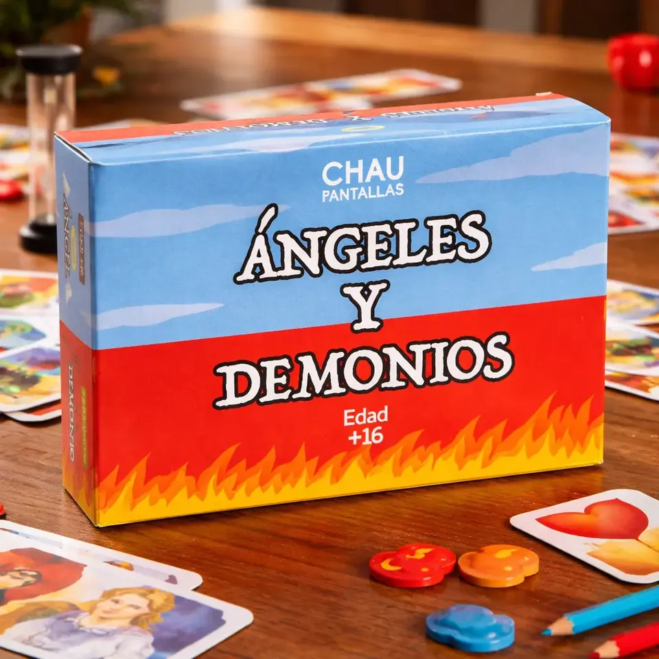 Ángeles Y Demonios Juego De Mesa Chau Pantallas +16 Años