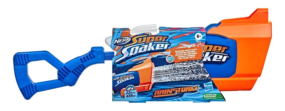 Arma De Agua Nerf Soa Rainstorm 650ml Hasbro Azul