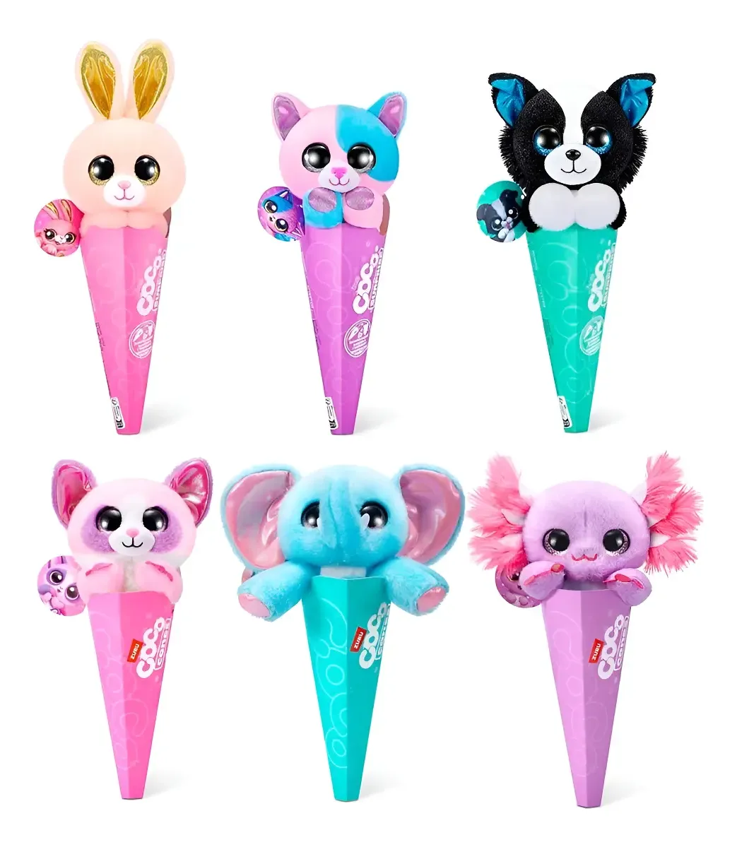 Peluche De Animal Coco Cones Surprise Diseños