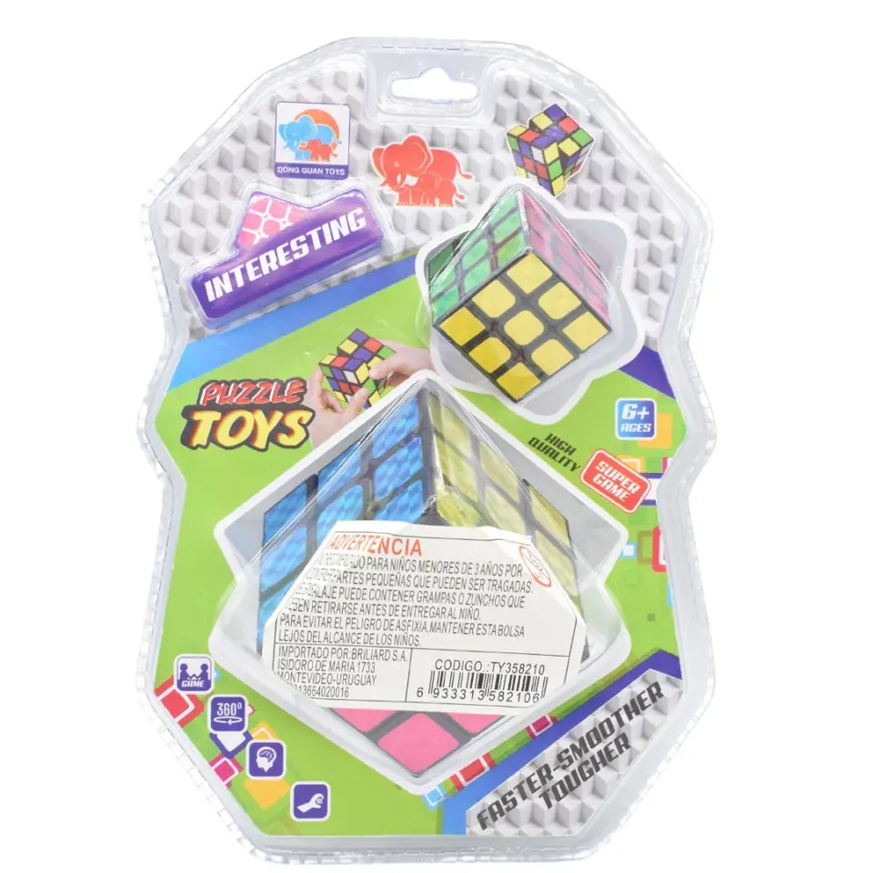 Cubo mágico x2 unidades en blíster