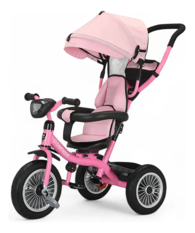 Triciclo Bebesit Asiento Giratorio 360º Deluxe Rosa