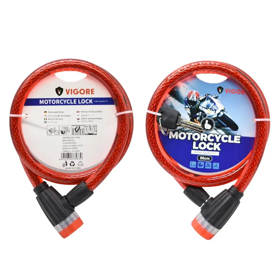 Candado vigore para moto / bicicleta 90cm