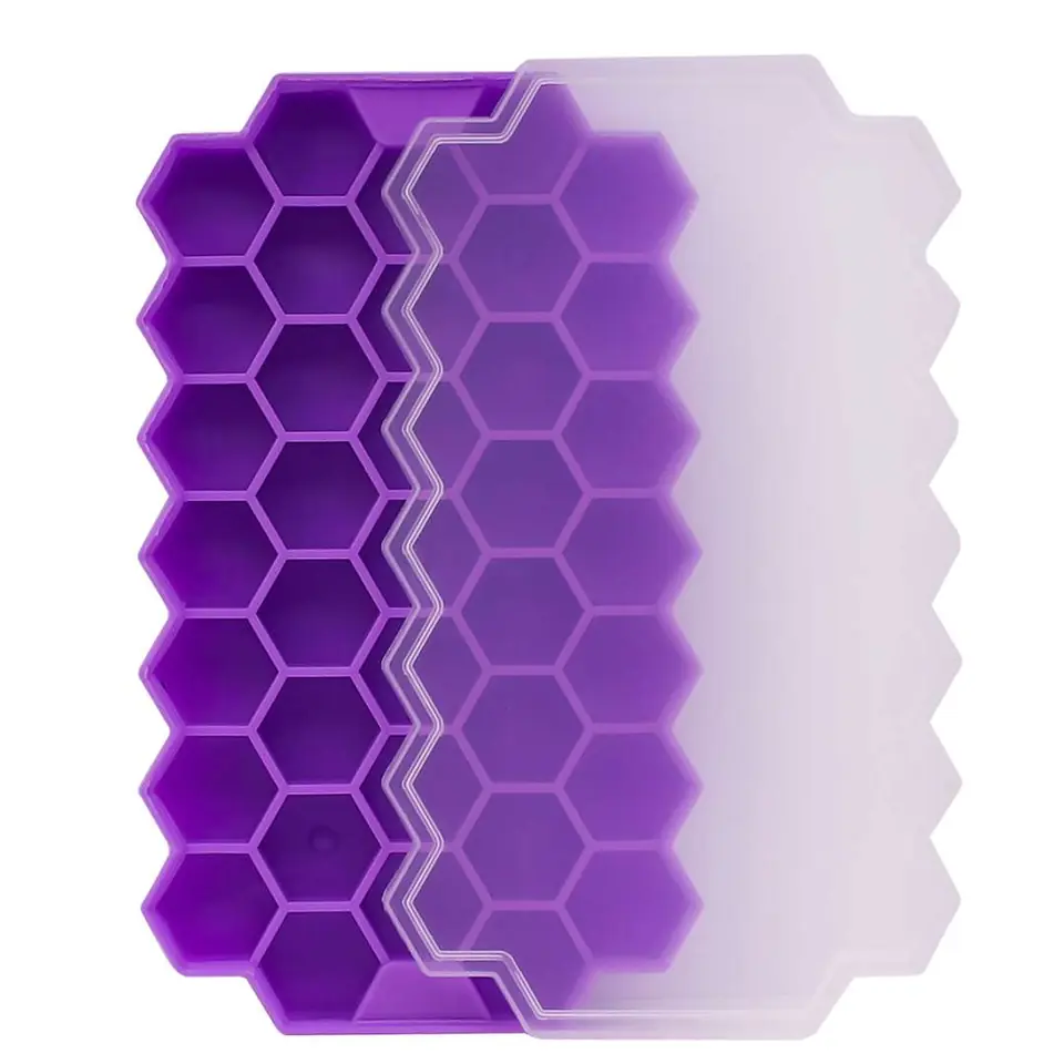 CUBETERA MOLDE PARA HACER HIELO VIOLETA