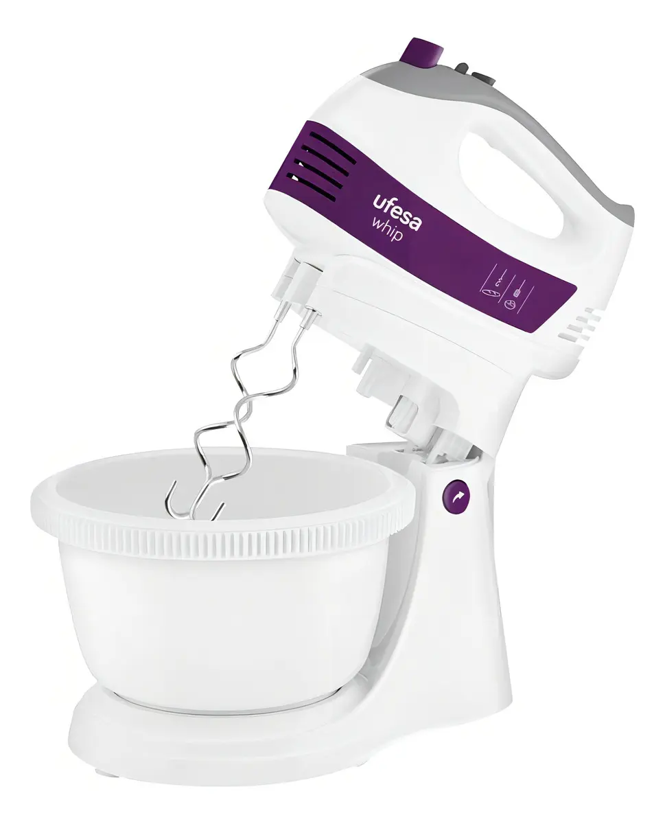 Batidora Con Bowl Ufesa Whip 400w 5 Velocidades Turbo Violeta