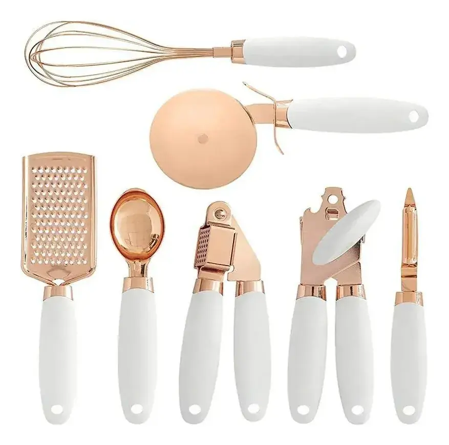 SET UTENSILLOS DE COCINA 7PCS NEGRO O BLANCO