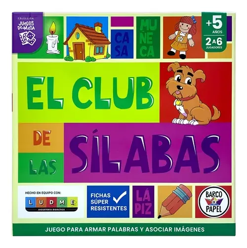 Juego Mesa Niños Aprender A Escribir El Club De Las Sílabas