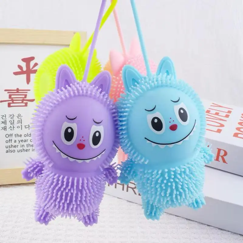 Labubu De Goma Con Luces Squishy Amansaloco Viral Antiestres