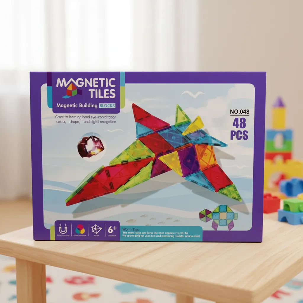 Bloques Magnéticos De Construcción 48 Piezas Juego Didáctico