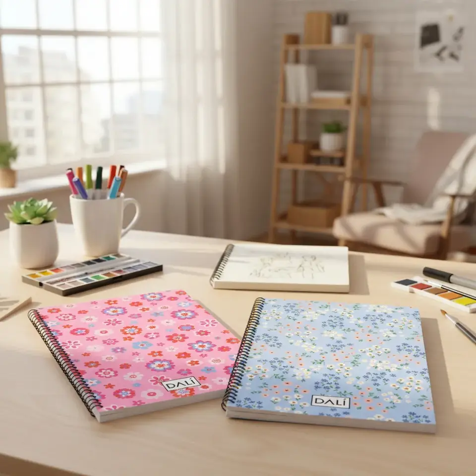 Cuaderno Espiral A5 Florcitas 70 Hojas Flores