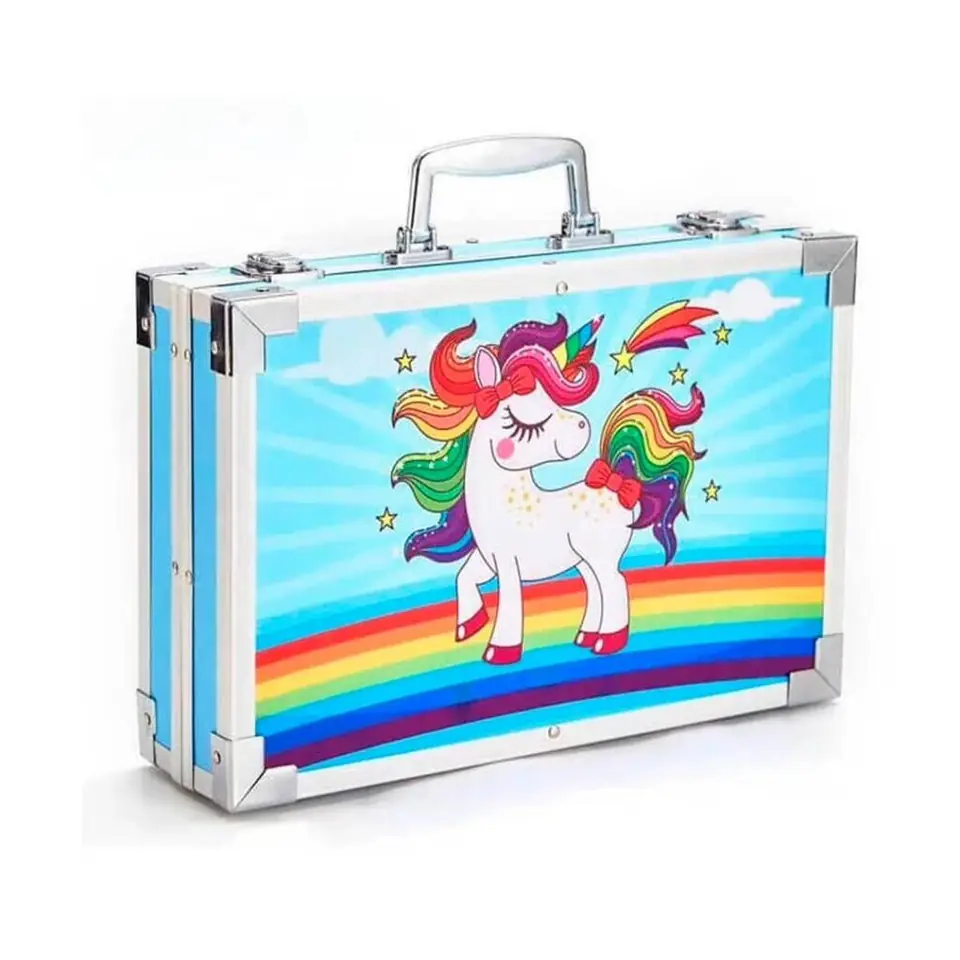 Set Valija Metálica De Arte 145 Piezas Colores Surtidos
