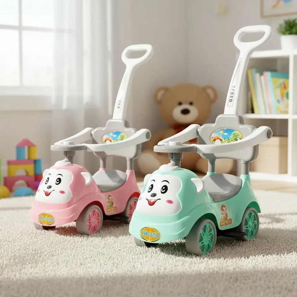 Andador Buggy Coche Bebé Con Barra De Seguridad Y Sonidos  varios colores