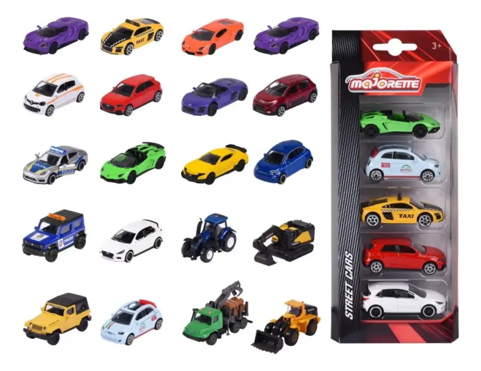 Autos Majorette Street Cars 5 Pack Escala