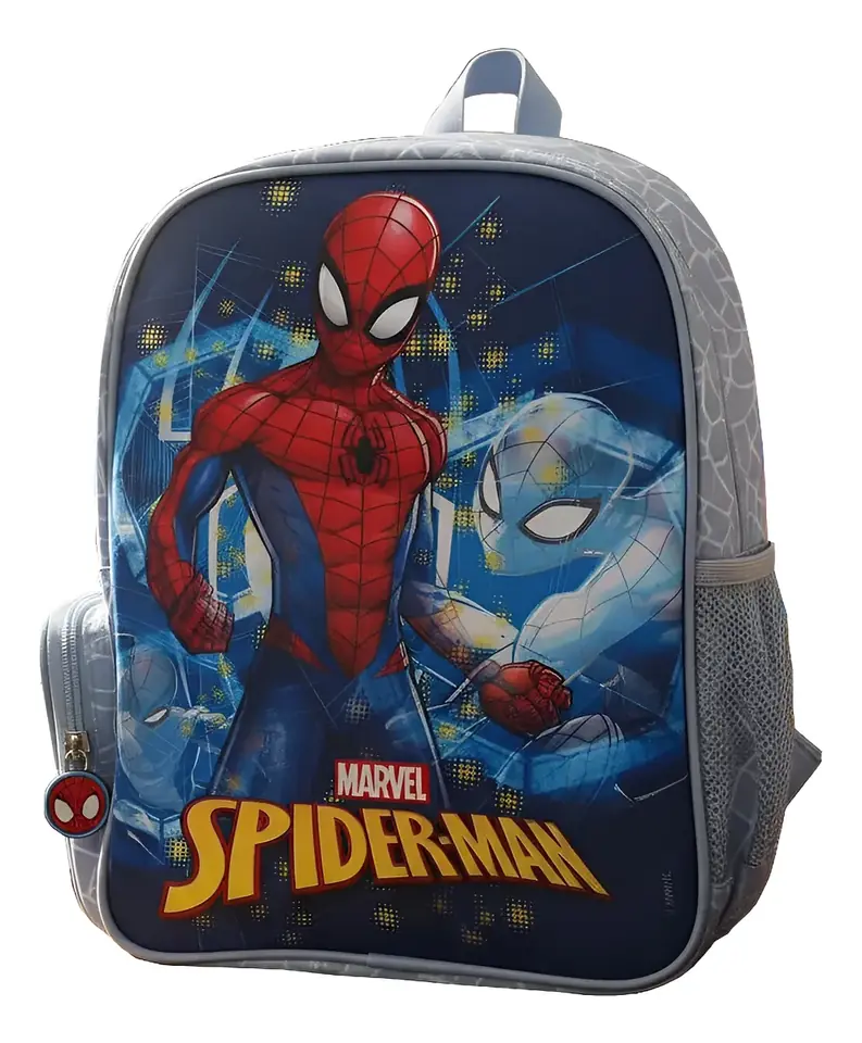 Mochila Spiderman 30cm Azul Spiderman