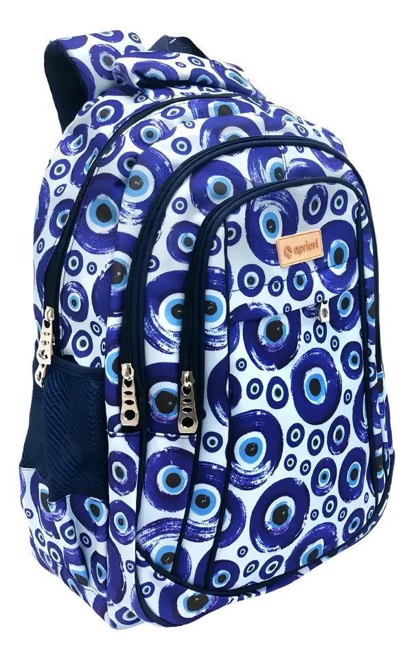Mochila Apriori 4 Cierres Color Cian