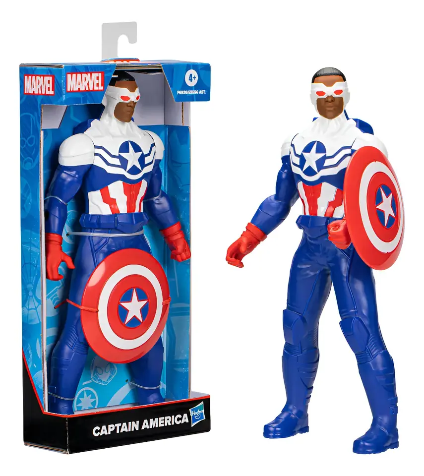 FIGURA DE CAPITÁN AMÉRICA MIGHTY HERO SERIES F6936 DE HASBRO