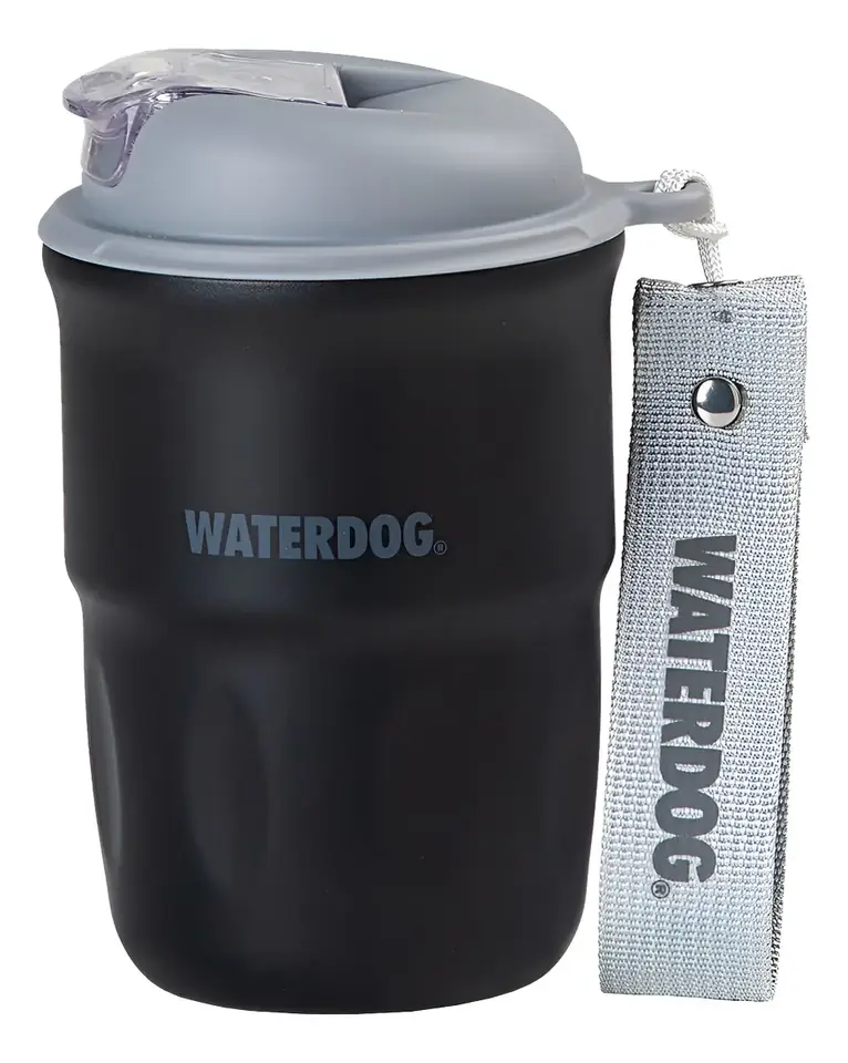 Vaso Térmico Waterdog Doble Pared Interior Cerámico Coffee Negro