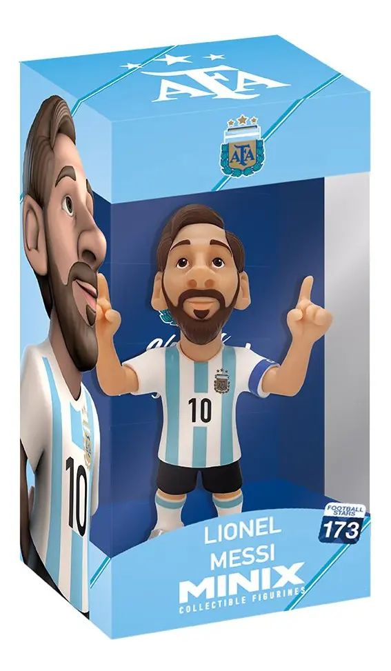 Figura Coleccionable Minix Messi Argentina 12cm World Cup
