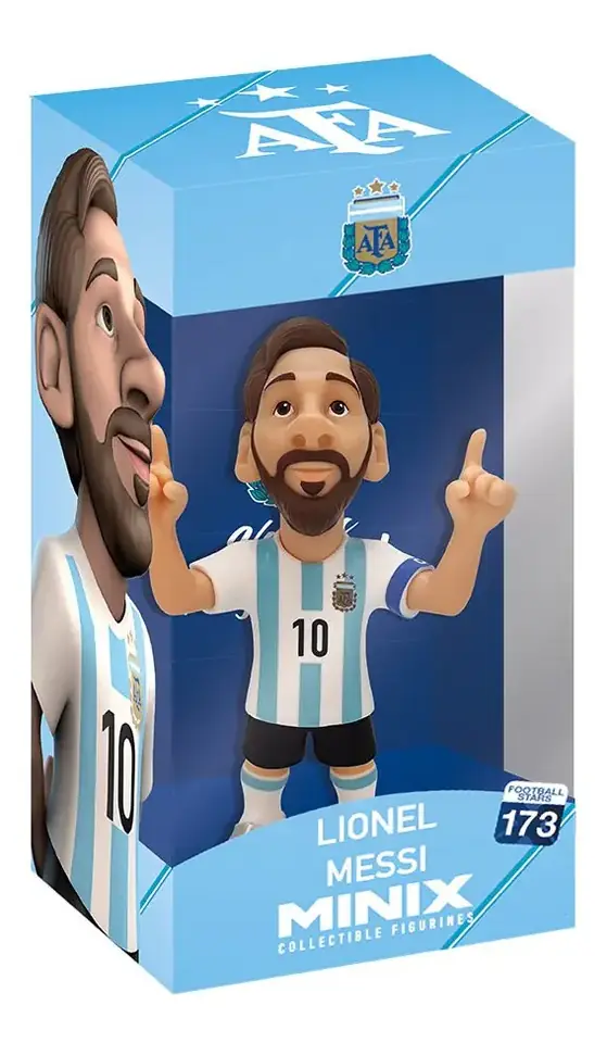 Figura Coleccionable Minix Messi Argentina 12cm World Cup