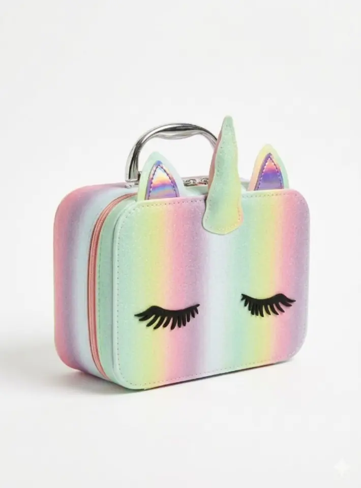 Set De Maquillaje Infantil Cartera con Accesorios Unicornio