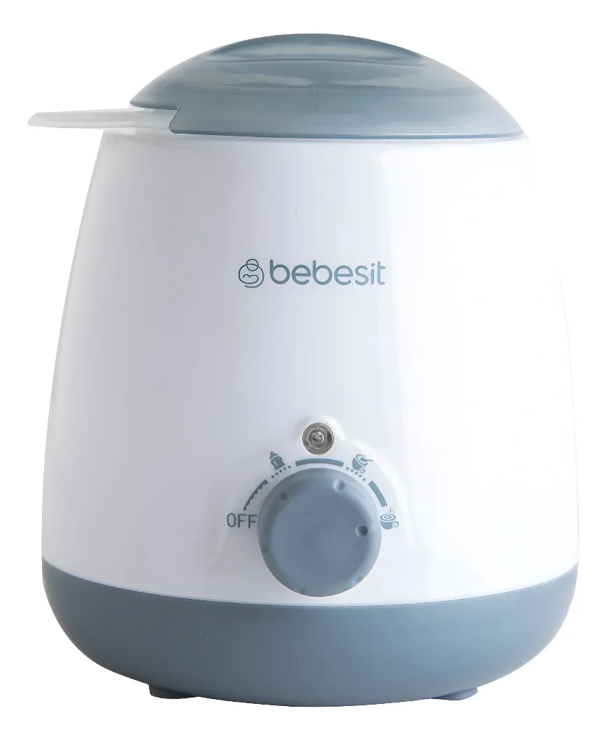 Calienta Biberon Y Esterilizador De Mamaderas 2en1 Bebesit Blanco