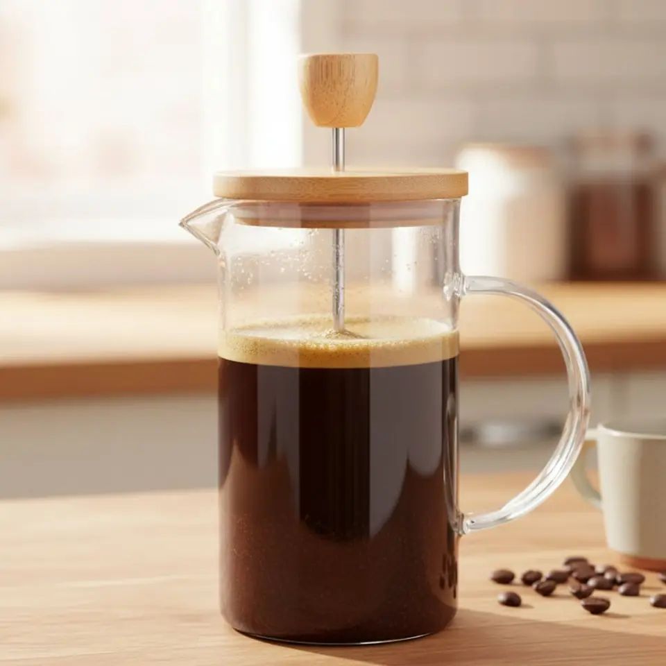 Cafetera de prensa francesa para café y té 600ml