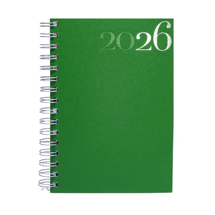 AGENDA 2026 POSITANO CON ESPIRAL DIARIA VERDE