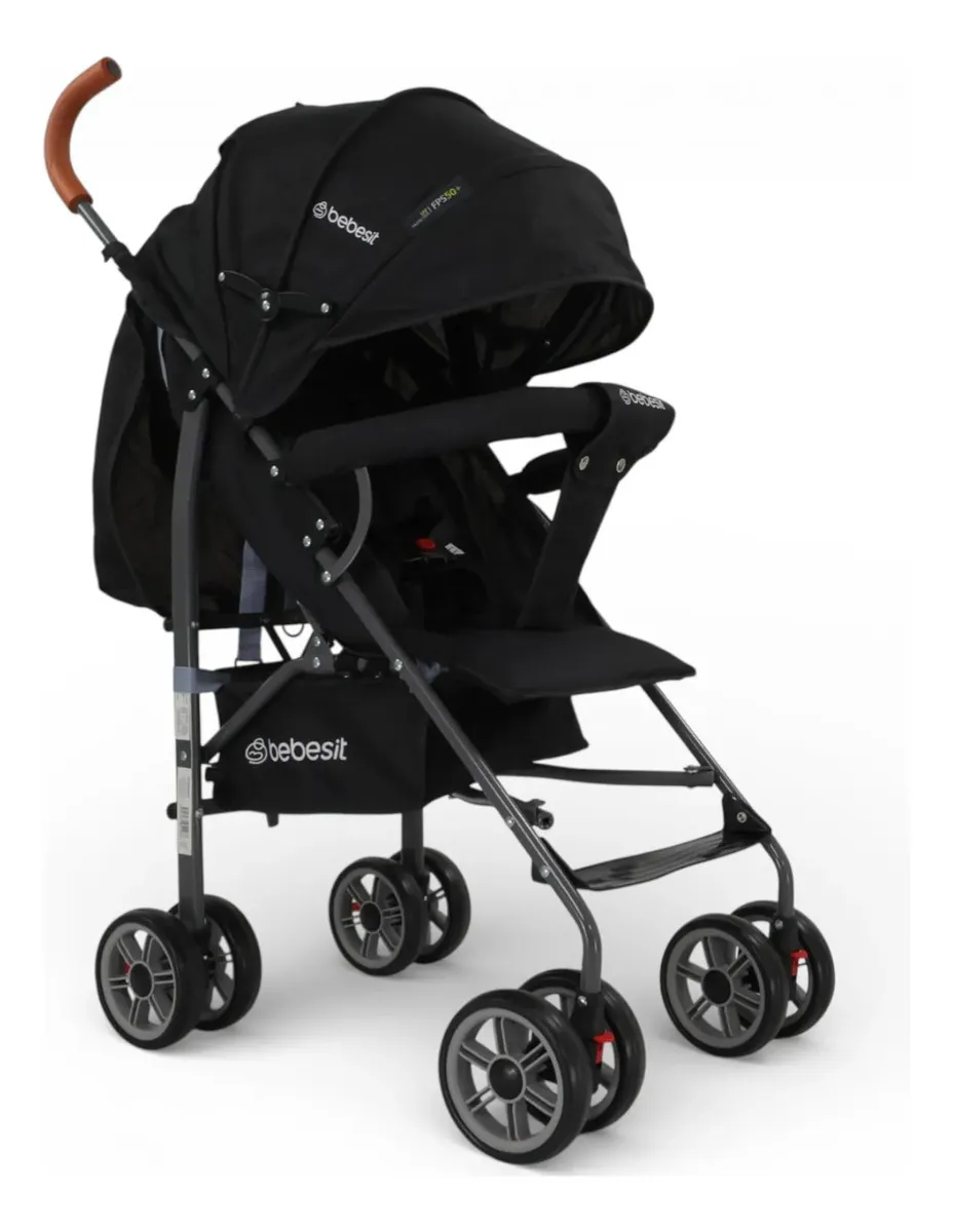 Coche Paragüitas Fun G310 Ultraliviano Bebesit Color Negro Estructura Negro