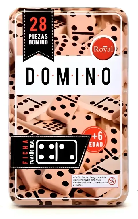 Dominó En Lata Juego De Mesa Clásico Royal