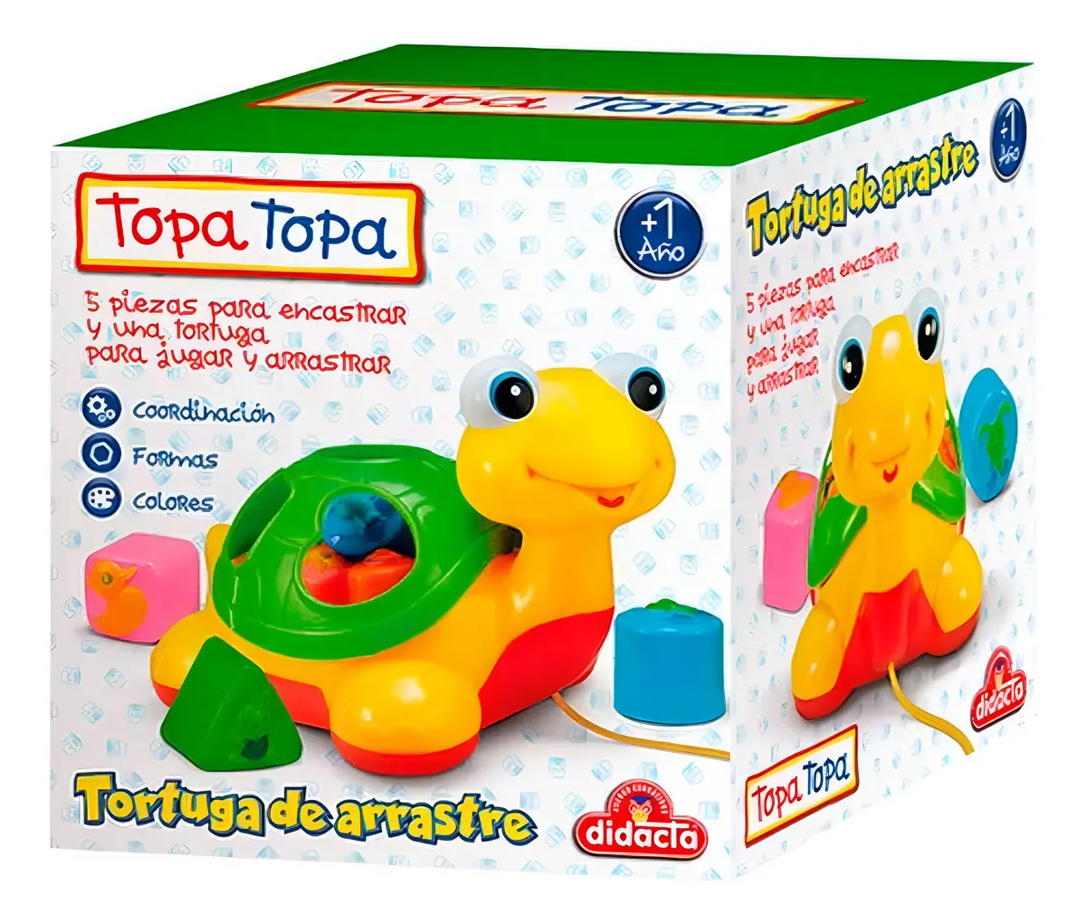 Tortuga De Arrastre Con Juego De Encastre Didacta Topa Topa