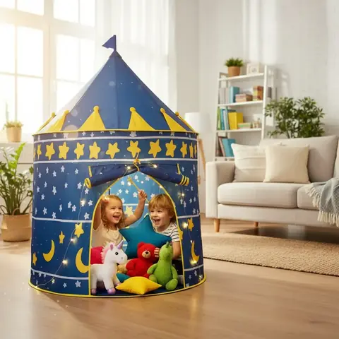 Carpa Infantil Princess Castle Carpa Portátil Color Rosa-azul o Lila