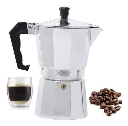 Cafetera de aluminio capacidad 6 tazas