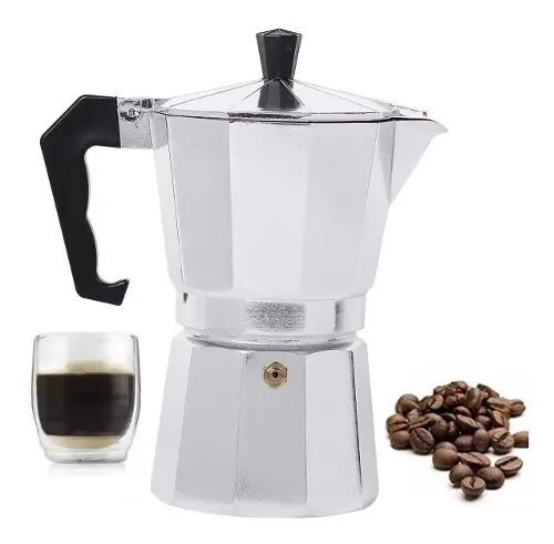 Cafetera de aluminio capacidad 6 tazas