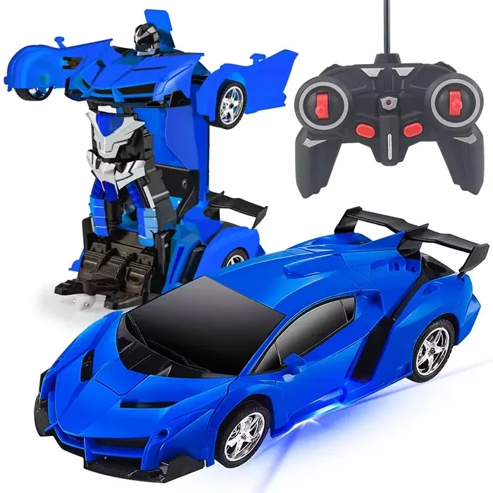 Auto Robot Transformer a Control Remoto – Se Convierte en Robot / Luces y Sonido