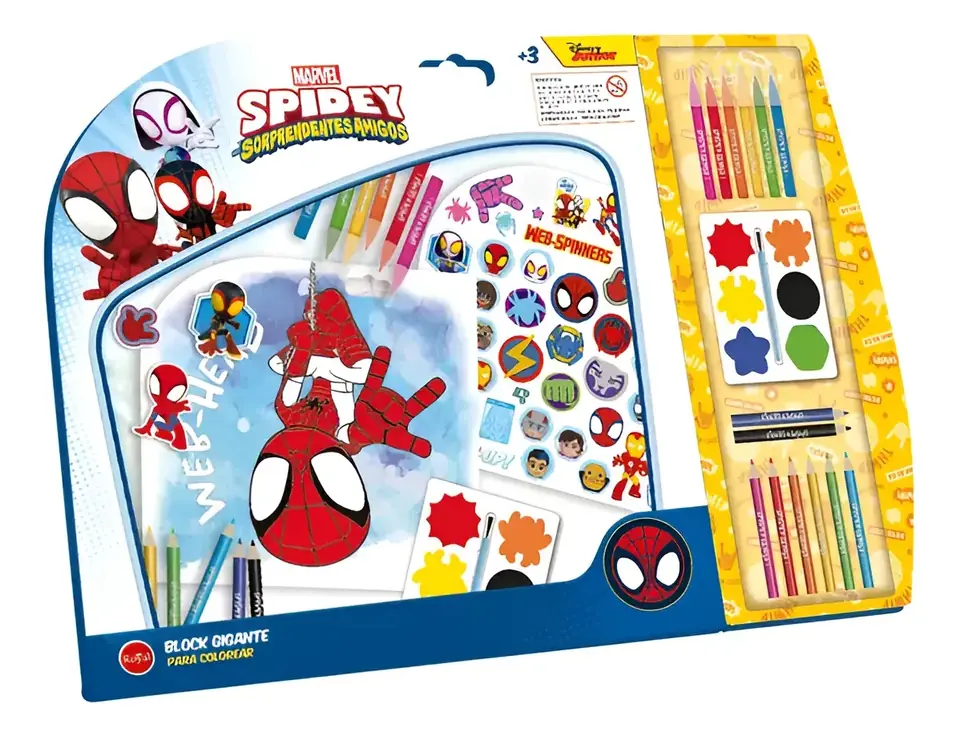 Block Para Colorear Kids Spidey