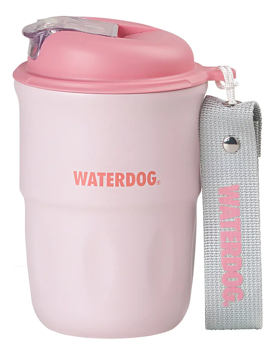 Vaso Térmico Waterdog Doble Pared Interior Cerámico Coffee Rosa