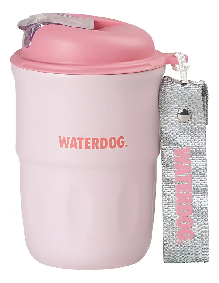 Vaso Térmico Waterdog Doble Pared Interior Cerámico Coffee Rosa