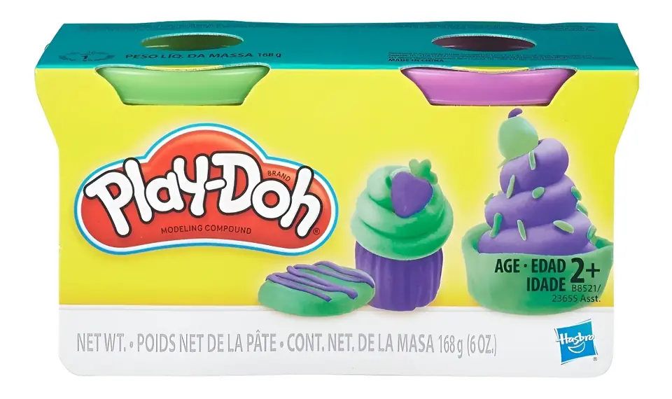 PLAY DOH PACK X 2 LATAS DE MASA COLORES CLÁSICOS HASBRO