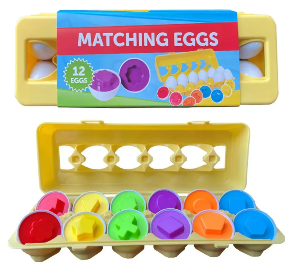 Huevos Didácticos Encastre Colores Formas Motricidad Terapia