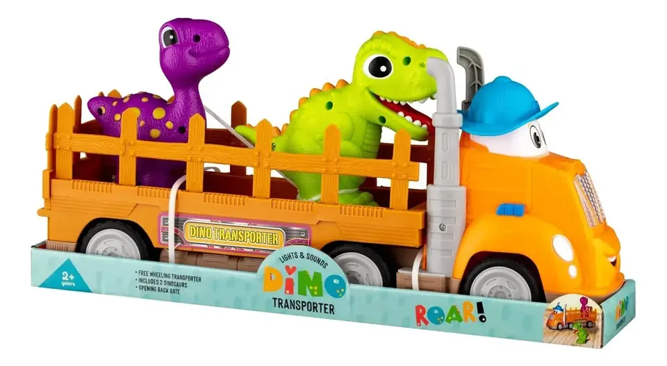 Transporte De Dinosaurios Con Sonido Para Niños