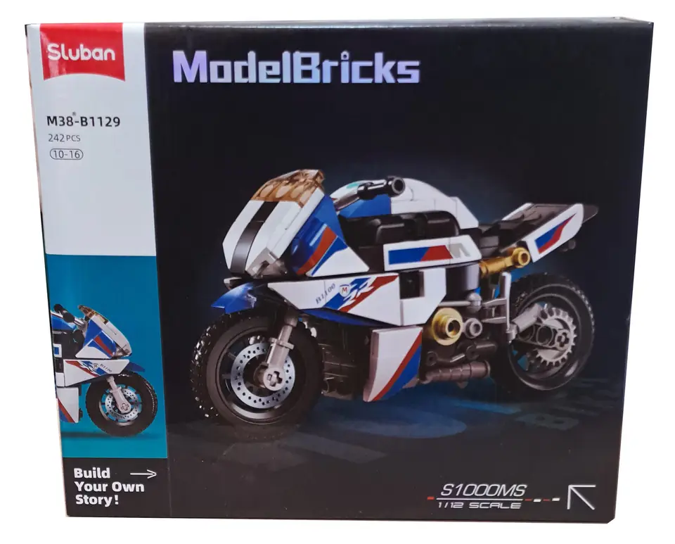 Motocicleta S1000MS Sluban Bloques De Construcción 242 Pcs