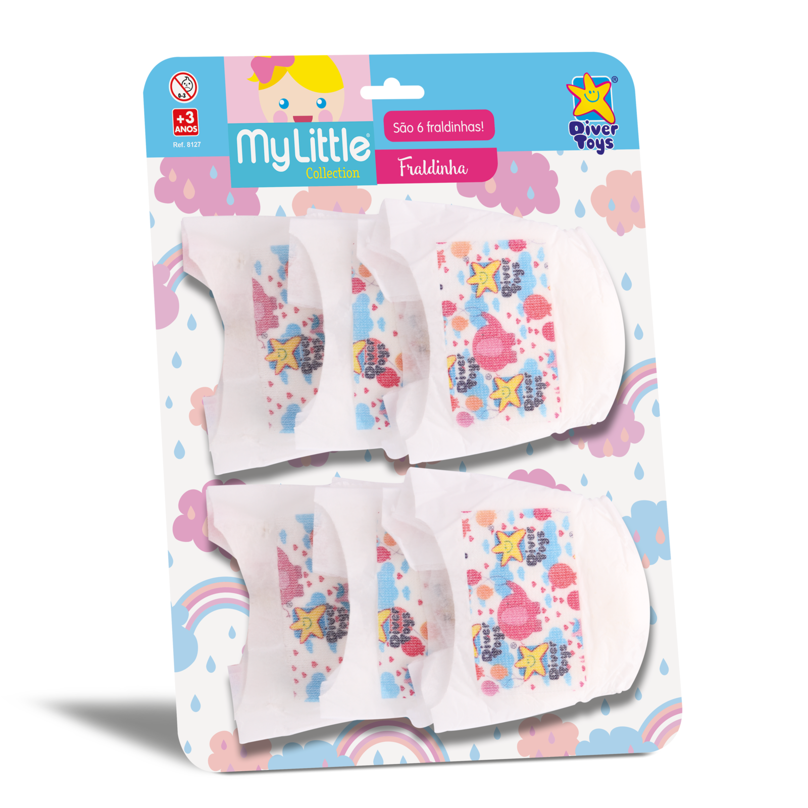 KIT DE 6 PAÑALES PARA BEBES