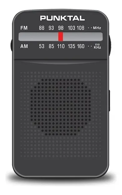 Radio Portátil Clásica Fm/am Punktal Pk-24 Color Negro
