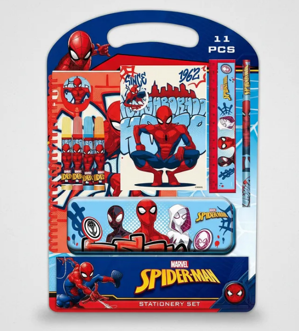 Set Escritura Spiderman 11 Pcs