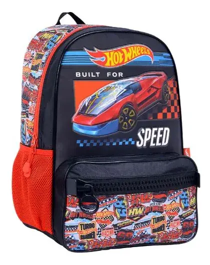 Mochila Hot Wheels Gran Capacidad, Original
