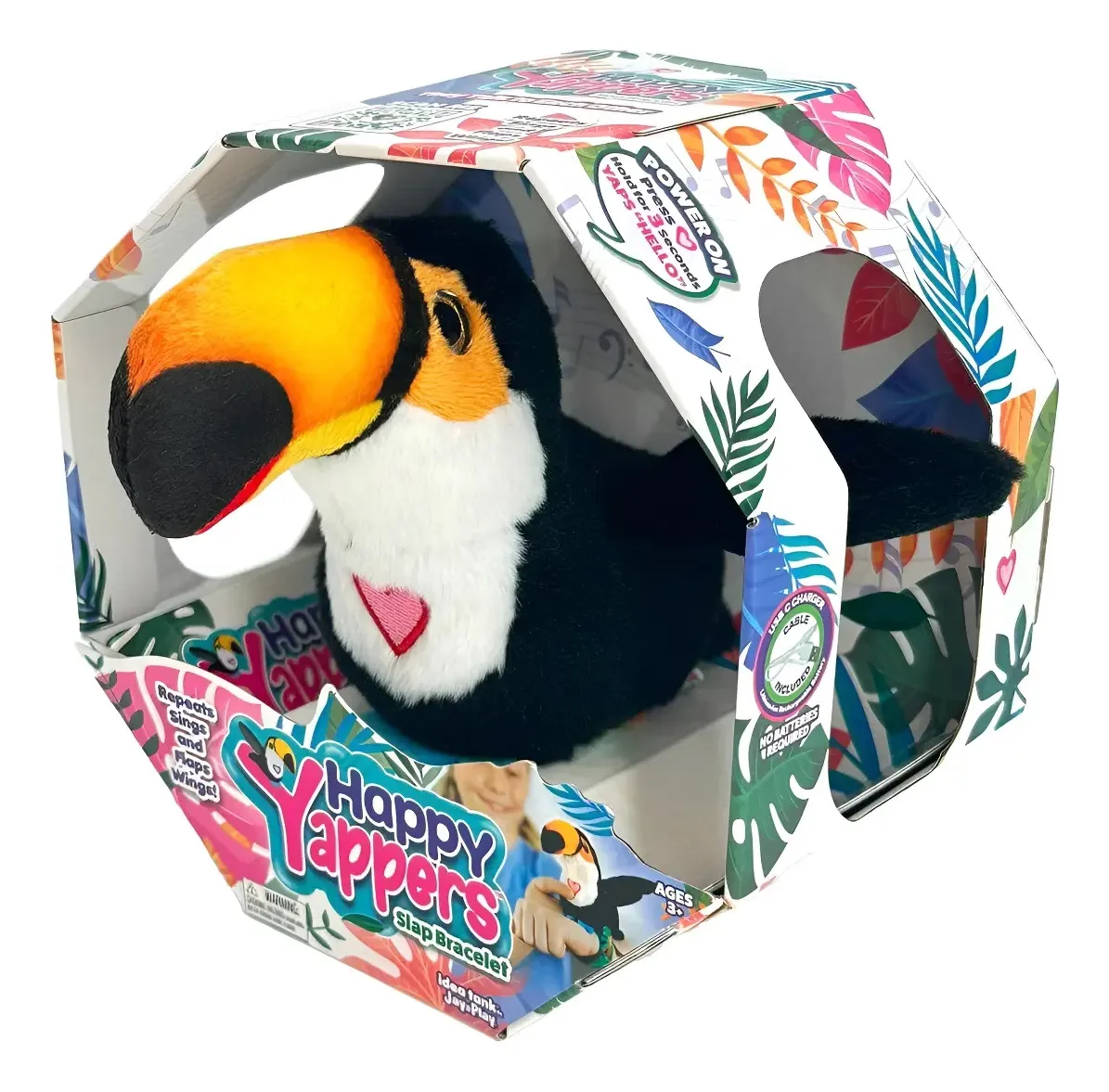 Peluche Pulsera Graba Repite Movimientos Happy Yappers