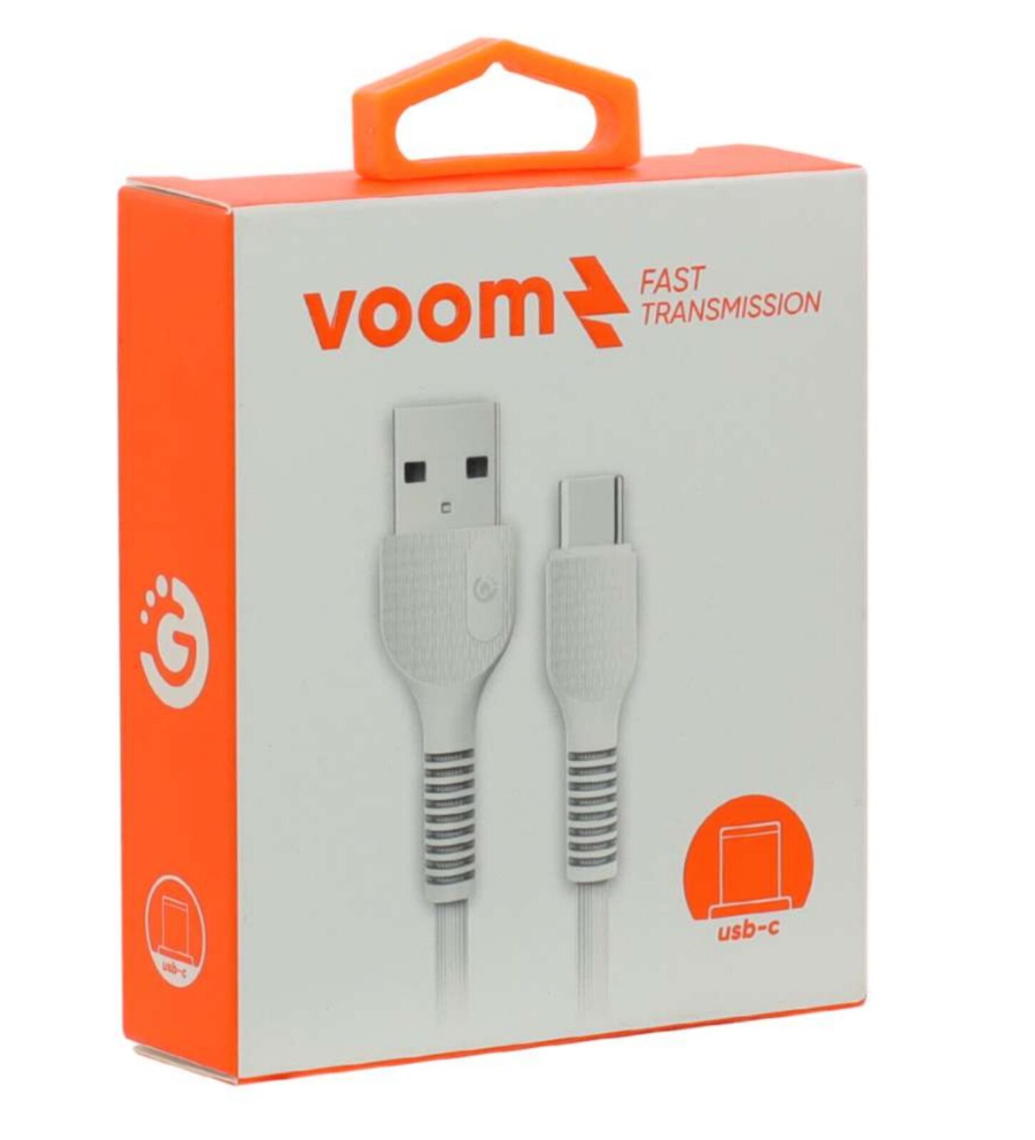 CABLE GOLDTECH USB A USB TIPO-C 1MT BLANCO