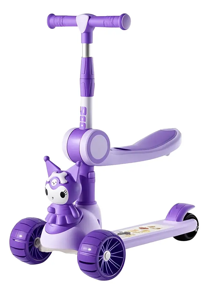 Monopatin Tripatin Scooter Kuromi Asiento Altura Regulable