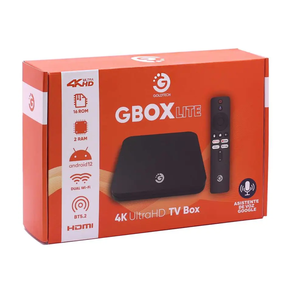 TV BOX LITE GOLDTECH QUAD 16GB 2GB 4K