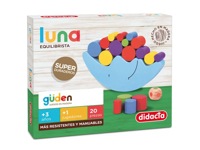 LUNA EQUILIBRISTA EN MADERA