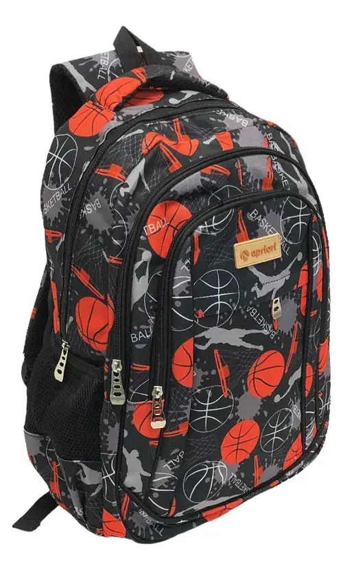 Mochila Apriori 4 Cierres Escolar 25l Color Basketball
